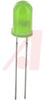 LED; Green;4mcd;5.8mmDia.;T-1-3/4;+/-30deg;565nm;30mA;2.4V Vf;15V Vr - 70061540 - Allied Electronics, Inc.