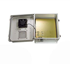 14x12x07 Fiberglass Reinf Polyester FRP Weatherproof Outdoor IP24 NEMA 3R Enclosure, 120 VAC MNT PLT, Solid State Thermostat Heat & Fan Gray - TEF141207-1HFS - Transtector Systems, Inc.