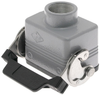 Standard, Rectangular Hood, size 44.27, Single Latch with gasket, Top M25 cable entry - MHV-06LG25 - Mencom Corporation