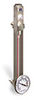 Levelux Standard Steel Liquid Level Gage, 6” Centerline, Back Mount 1/2”-20 with Nuts - B4916-20600BB1W - Oil-Rite Corp.