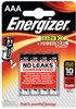 Alkaline Battery, 1.5V, Aaa, 4Pk; Battery Voltage Energizer - 80Y4821 - Newark, An Avnet Company