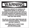 Brady B-302 Polyester Rectangle White Chemical, Biohazard, Hazardous & Flammable Material Sign - 14 in Width x 10 in Height - Laminated - 18187 - 754473-16508 - R. S. Hughes Company, Inc.