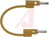 Patch Cord, Stack-Up Banana Plug Each End, 24 Inch, Orange - 70198445 - Allied Electronics, Inc.