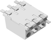 Connector, Rcpt, 3Pos, 1Row, 4Mm; Pitch Spacing Buchanan Te Connectivity - 99AC2223 - Newark, An Avnet Company