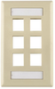 Faceplate, 6Port, Abs, Ivory; Accessory Type Hellermanntyton - 75Y0901 - Newark, An Avnet Company