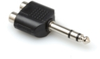 ADAPTOR DUAL RCA - 1/4