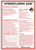 Brady B-120 Fiberglass Reinforced Polyester Rectangle White Chemical, Biohazard, Hazardous & Flammable Material Sign - 7 in Width x 10 in Height - TEXT: HYDROFLUORIC ACID - 48872 -- 754476-48872
