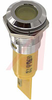 Indicator,Pnl-Mnt;LED IND 130VAC FLT YELLOW, BRIGHT CHROME - 70011661 - Allied Electronics, Inc.