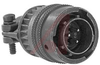 connector,metal circular,str plug w/cable clamp,size 12,3 #16 solder pin cont - 70143354 - Allied Electronics, Inc.