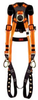3M Ameba 1414F Orange 2XL Vest-Style Back Padding Body Harness - Polyester Webbing - 078371-63824 -- 078371-63824 - Image