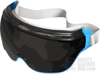 Jackson Revolution Goggle with Blue Frame and Smoke Anti-Fog - 3000049 - Safety Glasses USA