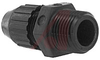Connector; 0.125 to 0.275 in.; Straight; Nylon; Black; UL 94V2; 2.3 in. (Max.) - 70092042 - Allied Electronics, Inc.