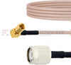 RA SSMC Plug to TNC Male Cable RG316 Coax in 24 Inch - FMCA1477-24 - Fairview Microwave Inc.