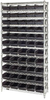 Open Wire Shelving, 12Shelves, 55Bin/blk; Shelving Unit Type Quantum Storage - 42AC7010 - Newark, An Avnet Company
