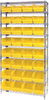 Open Wire Shelving, 9Shelves, 32Bin, Yel; Shelving Unit Type Quantum Storage - 44AC8579 - Newark, An Avnet Company