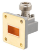 WR-75 to Type N Female Waveguide to Coax Adapter UBR120 with 9.84 GHz to 15 GHz in Brass - FMWCA1095 - Fairview Microwave Inc.