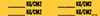 Brady B-946 Black on Yellow Vinyl Self-Adhesive Pipe Marker - 1 1/8 in Height - 3/4 in Character Height - 7 in Length - Printed Msg = KG/CM2 - 91835 - 754473-91835 - R. S. Hughes Company, Inc.
