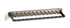 24-Port 1U CAT6A Staggered Feed-Through Patch Panel Shielded - C6AFP70S-24 - Black Box