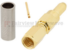 SSMC Plug (Male) Connector for RG316, RG174, RG188, 0.100 inch, LMR-100, LMR-100A, LMR-100A-FR Cable, Crimp/Solder - SC8860 - Fairview Microwave Inc.