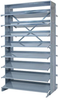 Dbl Sided Sloped Rack, 16Shelves, Steel; Shelving Unit Type Quantum Storage - 42AC5646 - Newark, An Avnet Company