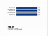 3M Scotchcal 73831 Royal Blue / Silver Metallic Striping Automotive Tape - 11/16 in Width x 150 ft Length - 051141-73831 - R. S. Hughes Company, Inc.