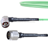 Low Loss N Male to RA N Male Cable LL160 Coax in 50 CM and RoHS - FMCA1725-50CM - Fairview Microwave Inc.
