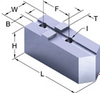 American Std Tongue & Groove - Heavy Duty Pointed Soft Jaws - DM12WSP - Dillon Manufacturing, Inc.