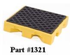 11 Gallon Poly Drum Spill Pallet - 1321 - Plastic-Mart