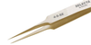 Tweezer - Straight/Tapered - micro fine points (Length: 4.25; Material: stainless steel) - EXCELTA 4-S-SE - R. S. Hughes Company, Inc.
