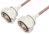 7/16 DIN Male to 7/16 DIN Male Cable 24 Inch Length Using RG142 Coax - PE3189-24 - Pasternack