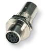 Feed-Thru Panel-Mount Adapter, Female/Female, 6-Pin Mini DIN -- FM042