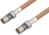Snap-On BMA Jack to Snap-On BMA Jack Cable 6 Inch Length Using RG400 Coax - PE3C4951-6 - Pasternack