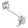 Monitor Mount, Tilt & Swivel, Single Arm, With VESA Mounting Plate, Rail Mount, Aluminum Alloy, Powder Coat, White - AV-D32-23A173-76 - Southco