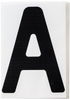Brady Toughstripe B-514 Black Indoor Polyester Letter Label - 6 in Width - 8 in Height - 8 in Character Height - Printed Msg = A - 121691 - 754473-70903 - R. S. Hughes Company, Inc.