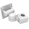 Monitor Mount, Tilt & Swivel, Pole Mount, Aluminum Alloy, Powder Coat, White - AV-D40-13K164-76 - Southco