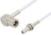 SMB Plug Right Angle to SMB Jack Bulkhead Cable 36 Inch Length Using RG196 Coax - PE33682-36 - Pasternack