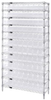 Open Wire Shelving, 12Shelves, 88Bin/clr; Shelving Unit Type Quantum Storage - 42AC7018 - Newark, An Avnet Company
