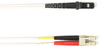 10m (32.8ft) LCMTRJ WH OM2 MM Fiber Patch Cable INDR Zip LSZH -- FOLZH50-010M-LCMT-WH - Image