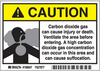 Carbon Dioxide Signs - 106047 - Brady Corporation