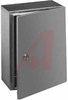 Enclosure;NEMA 4,12;16 ga.Steel;Single Door;ANSI 61 Gray;Qtr Turn;24Hx16Wx8D in -- 70165766
