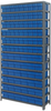 Open Shelving, 13Shelves, 90Bins, Blue; Shelving Unit Type Quantum Storage - 44AC9023 - Newark, An Avnet Company