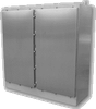 304 Stainless Steel NEMA 4X Two Door Free Standing Enclosure -- F5-604818N4X-SS - Image