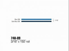 3M Scotchcal 74809 Blue / Dark Blue Striping Automotive Tape - 3/16 in Width x 150 ft Length - 2 mil Thick - 051141-74809 - R. S. Hughes Company, Inc.