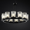 GLA-8768-16-CLRT-MBLK Mid. Chandeliers-Glass Up - 671850 - Capital Lighting, Inc.