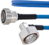 Plenum Low PIM RA 7/16 DIN Male to 7/16 DIN Female Cable SPP-250-LLPL Coax in 50 cm Using Times Microwave Parts and RoHS - FMCA1853-50CM - Fairview Microwave Inc.