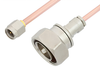 SMA Male to 7/16 DIN Male Cable 12 Inch Length Using RG402 Coax - PE36171LF-12 - Pasternack