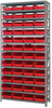 Open Shelving, 13Shelves, 48Bins, Red; Shelving Unit Type Quantum Storage - 44AC8976 - Newark, An Avnet Company