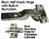 Blum Blumotion Hinge for Twin Overlay Cabinets - 701122 - HardwareSource, Inc.