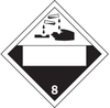Brady B-101 Polycoated Tagstock Square White Truck Placards Sign - 10 3/4 in Width x 10 3/4 in Height - TEXT: 8 - 60403 - 754476-60403 - R. S. Hughes Company, Inc.