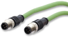 Sensor Cable, Ethernet, M12 Plug, 4 Way, M12 Plug, 4 Way, 2 M, 78.74  Rohs Compliant Metz Connect - 85X2397 - Newark, An Avnet Company